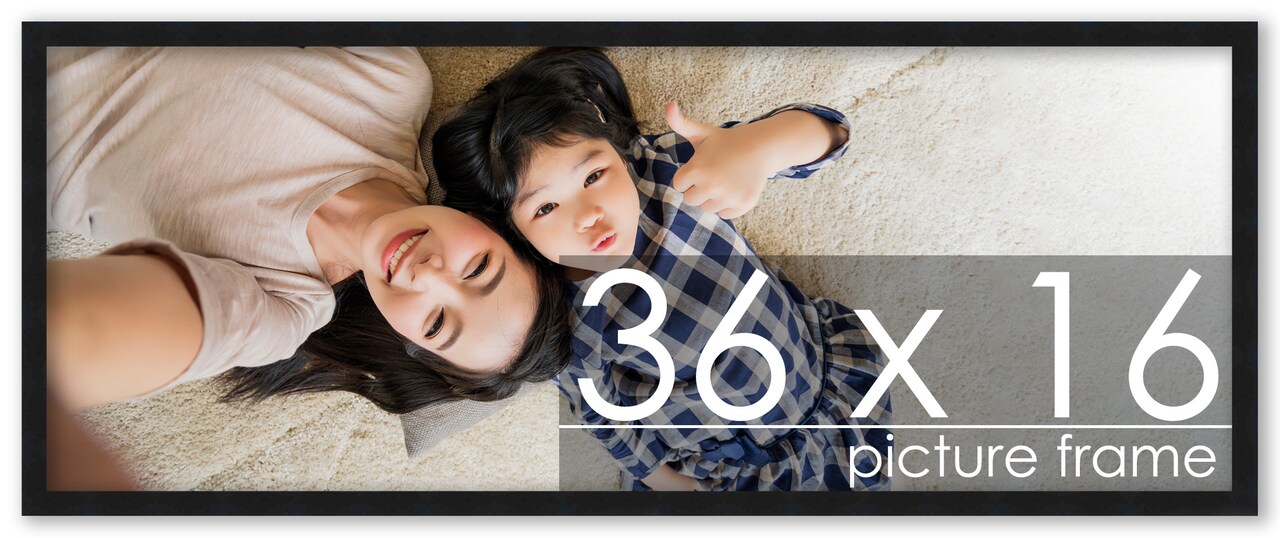 Panoramic Classic Modern Black Frame - UV Acrylic, Foam Board Backing, Hanging Hardware